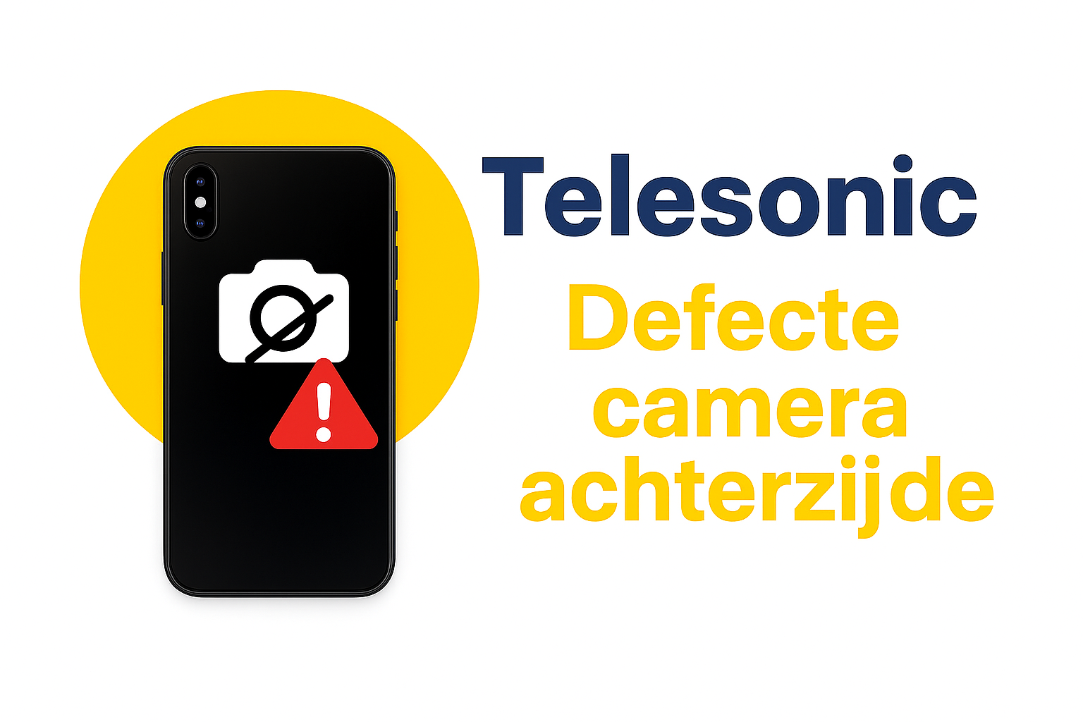 defecte camera achterzijde