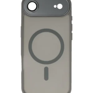 mat transparent met camera beschermer magsafe case voor iphone 17 air grijs