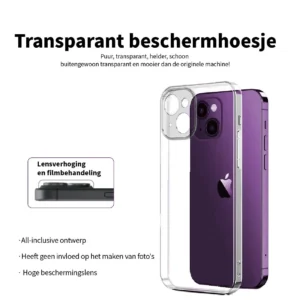 anti yellowing transparent hoesje voor iphone 16 pro max