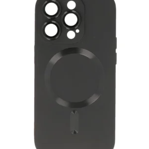 magsafe hoesje met camera beschermer voor iphone 15 pro zwart
