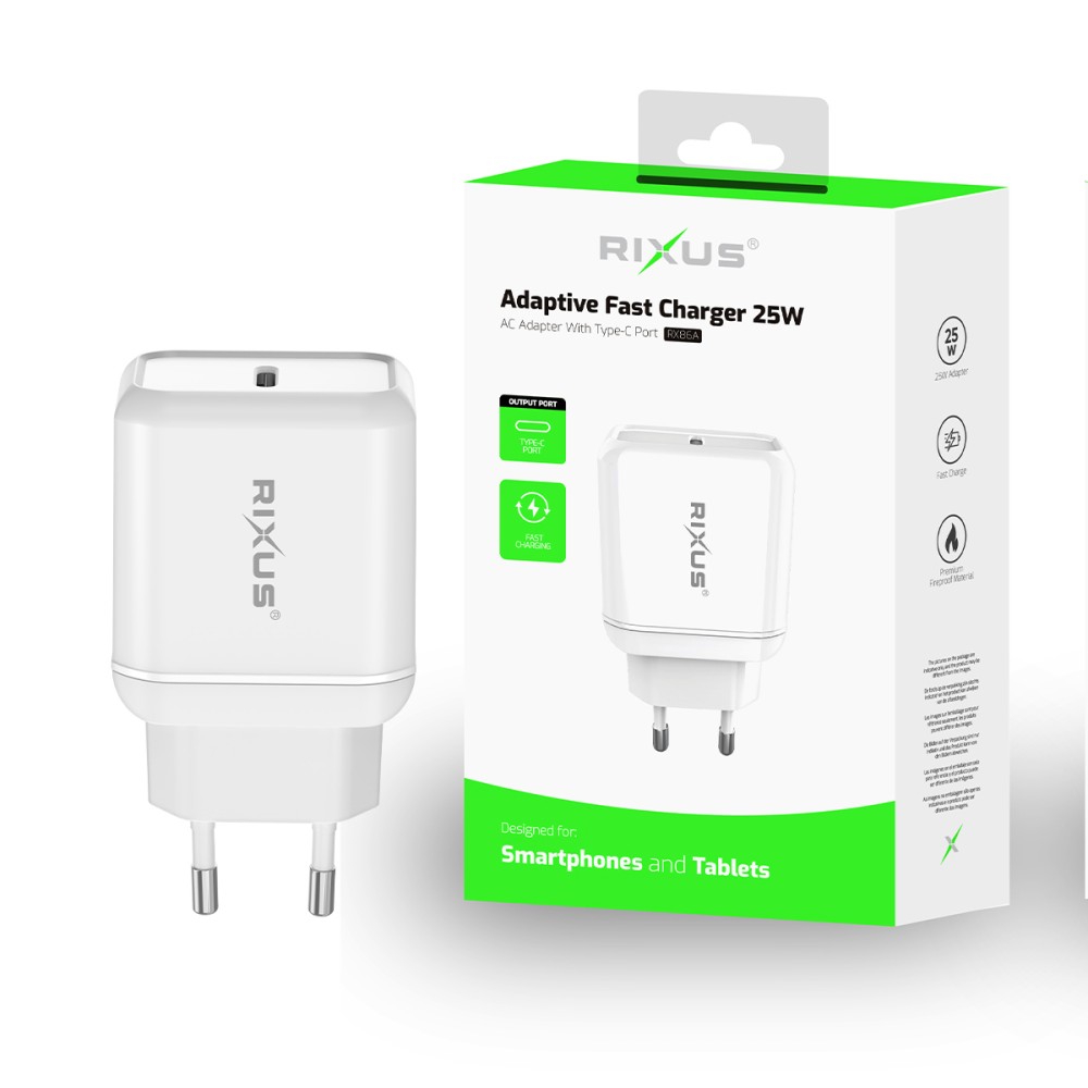 usb c power adapter 25w white
