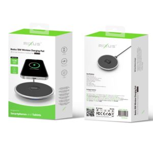 draadloze oplader basics 15w wireless charging pad black