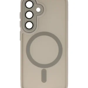 mat transparent met camera beschermer case voor samsung galaxy s24 plus s25 plus grijs