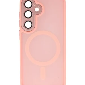 Mat-Transparent met Camera Beschermer Case voor Samsung Galaxy S24 Plus - S25 Plus Roze