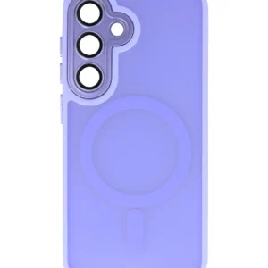 mat transparent met camera beschermer case voor samsung galaxy s24 plus s25 plus paars